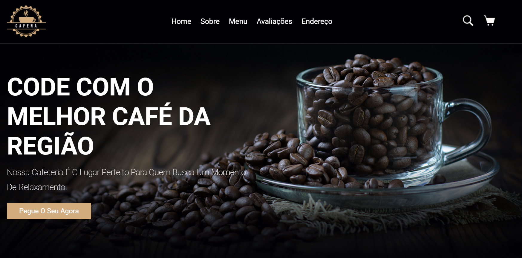 Print do site Code Café